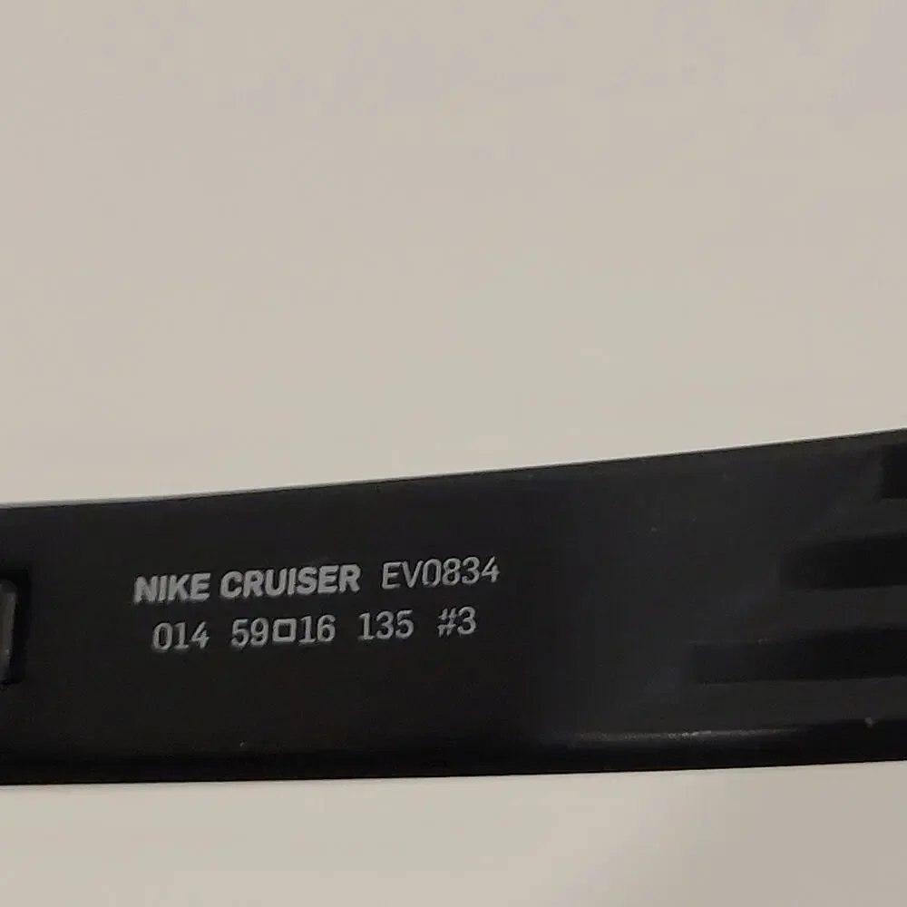 NIKE Cruiser EV0834 014 Black Frame Mirrored Sunglasses Italy 59-16-135 #3